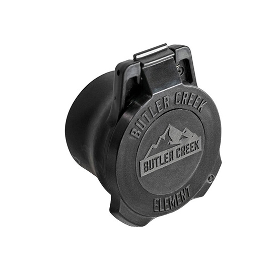 BUT ELEMENT SCOPE CAP OBJ 56MM BLK - Hunting Accessories